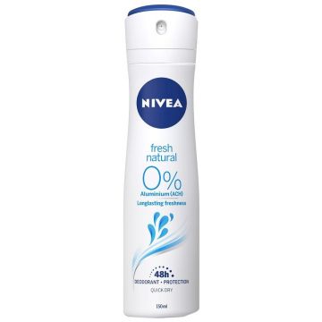 NIVEA FRESH NATURAL WOMEN DEODORANT ANTIPERSPIRANT SPRAY (Optiuni de comanda: 150 ml) de firma original