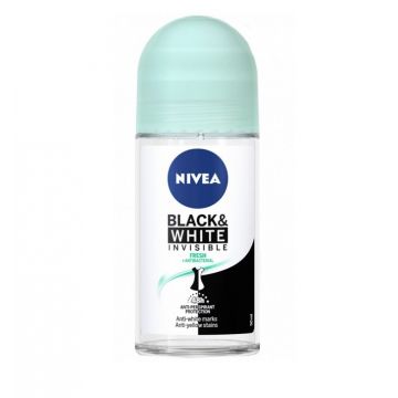 NIVEA INVISIBLE FOR BLACK & WHITE FRESH 48H ANTIPERSPIRANT WOMEN ROLL ON