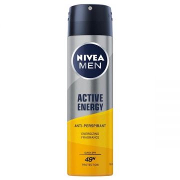 NIVEA MEN ACTIVE ENERGY 48H ANTIPERSPIRANT DEODORANT SPRAY de firma original