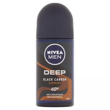 NIVEA MEN DEEP BLACK CARBON ESPRESSO ANTIPERSPIRANT ROLL ON ieftin