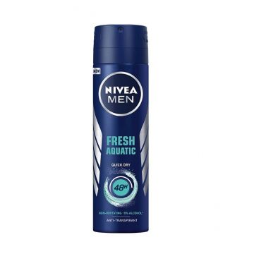 NIVEA MEN FRESH AQUATIC 48H ANTIPERSPIRANT DEODORANT SPRAY de firma original