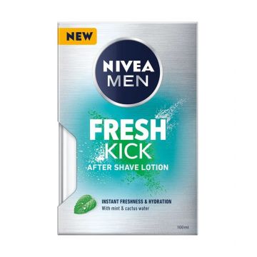 NIVEA MEN FRESH KICK AFTER SHAVE LOTIUNE DUPA BARBIERIT la reducere