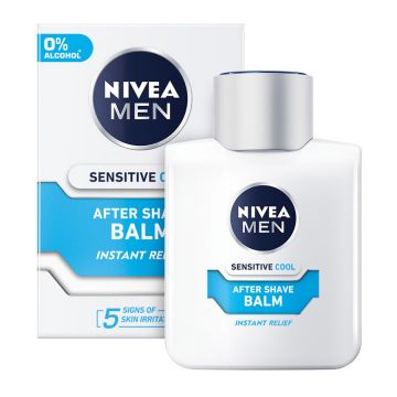 NIVEA MEN SENSITIVE COOLING AFTER SHAVE BALSAM CU EFECT DE RACORIRE la reducere