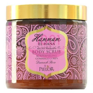 PIELOR HAMMAM EL HANA ARGAN THERAPY DAMASH ROSE BODY SCRUB la reducere