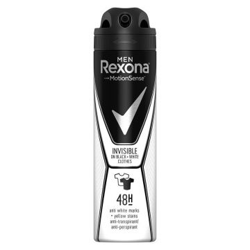 REXONA MEN MOTIONSENSE INVISIBLE BLACK+WHITE ANTIPERSPIRANT DEO SPRAY de firma original