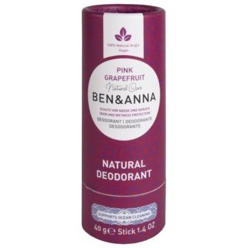 BEN&ANNA Natural Deodorant Pink Grapefruit deodorant stick