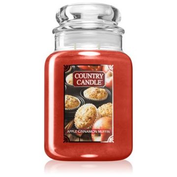 Country Candle Apple Cinnamon Muffin lumânare parfumată