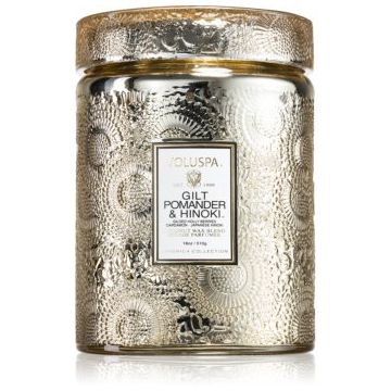 VOLUSPA Japonica Holiday Gilt Pomander & Hinoki lumânare parfumată