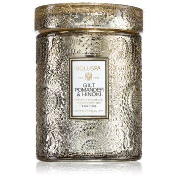 VOLUSPA Japonica Holiday Gilt Pomander & Hinoki lumânare parfumată