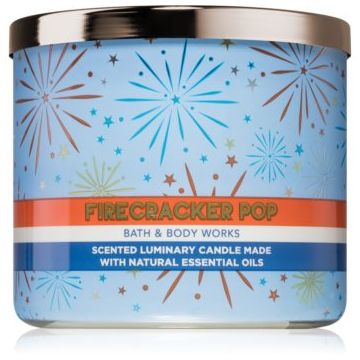 Bath & Body Works Firecracker Pop lumânare parfumată de firma original