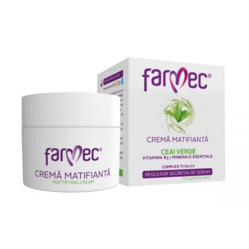 Crema Matifianta cu Ceai Verde Farmec, 50ml de firma originala