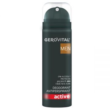 Deodorant antiperspirant Active Gerovital Men, 150ml