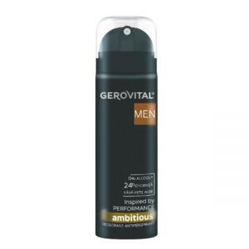 Deodorant Antiperspirant Ambitious Gerovital Men, 150 ml de firma original