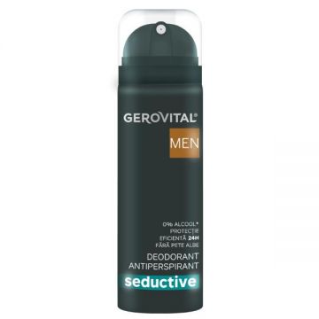 Deodorant antiperspirant Seductive Gerovital Men, 150ml ieftin