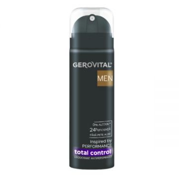 Deodorant Antiperspirant Total Control Gerovital Men, 150ml de firma original