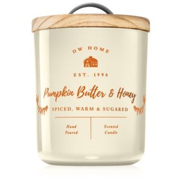 DW Home Farmhouse Pumpkin Butter & Honey lumânare parfumată