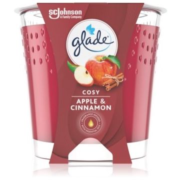 GLADE Cosy Apple & Cinnamon lumânare parfumată de firma original