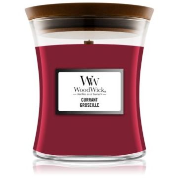 Woodwick Currant lumânare parfumată cu fitil din lemn de firma original