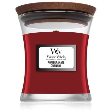 Woodwick Pomegranate lumânare parfumată cu fitil din lemn ieftin