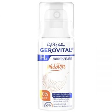 Deodorant Antiperspirant Gerovital H3 - Passion, 40ml