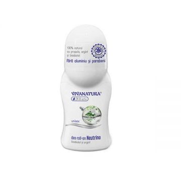 Deodorant Roll-On Neutrino Bisabolol si Argint Vivanatura, 50 ml