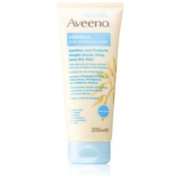 Aveeno Dermexa Daily Emollient Cream crema emolienta pentru ten uscat si iritat de firma originala