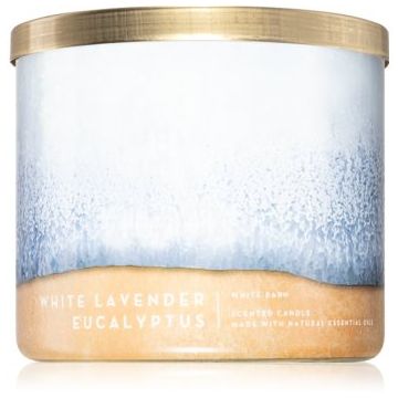 Bath & Body Works White Lavender Eucalyptus lumânare parfumată de firma original