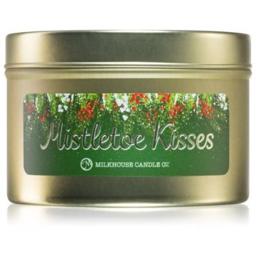 Milkhouse Candle Co. Christmas Mistletoe Kisses lumânare parfumată în placă