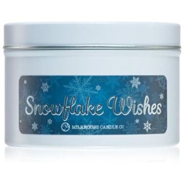 Milkhouse Candle Co. Christmas Snowflake Wishes lumânare parfumată în placă