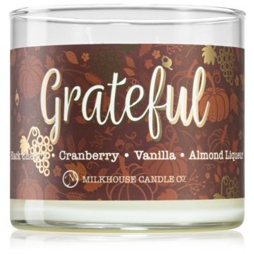 Milkhouse Candle Co. Thanksgiving Grateful lumânare parfumată de firma original