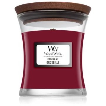 Woodwick Currant lumânare parfumată cu fitil din lemn de firma original