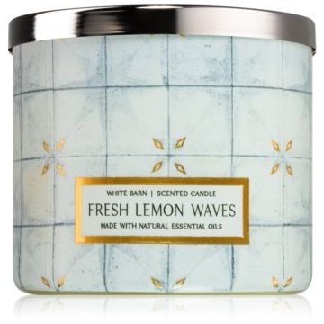 Bath & Body Works Fresh Lemon Waves lumânare parfumată ieftin