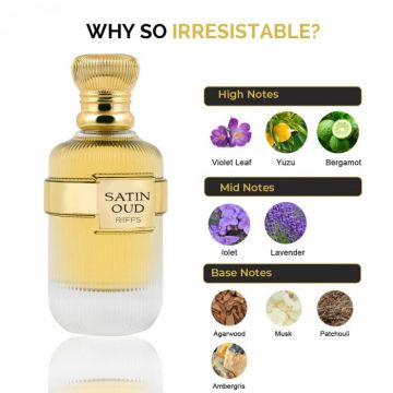 Parfum Satin Oud, Riiffs, apa de parfum 100 ml, femei - inspirat din Oud Satin Mood by Maison Francis Kurkdjian