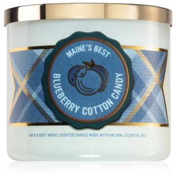 Bath & Body Works Blueberry Cotton Candy lumânare parfumată I. ieftin