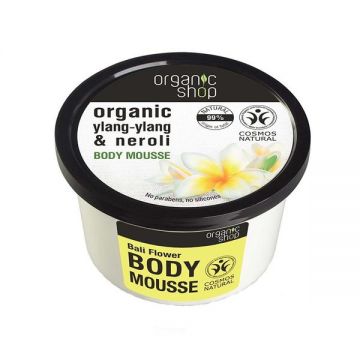 Mousse Delicios pentru Corp Bali Flower Organic Shop, 250ml la reducere