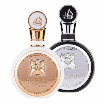 Pachet 2 parfumuri best seller, Fakhar Woman 100 ml si Fakhar Man 100 ml de firma original