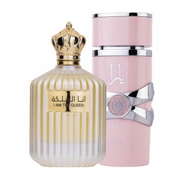 Pachet 2 parfumuri Best Seller, I Am the Queen 100 ml si Yara 100 ml de firma original