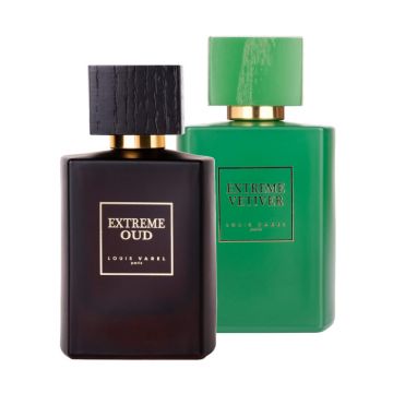 Pachet 2 parfumuri, Louis Varel Extreme Oud 100 ml si Extreme Vetiver 100 ml la reducere