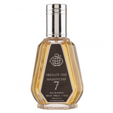 Parfum Absolute Oud Magnificent 7, Fragrance World, apa de parfum 50 ml, barbati - inspirat din La Collection M7 Oud Absolu by Yves Saint Laurent