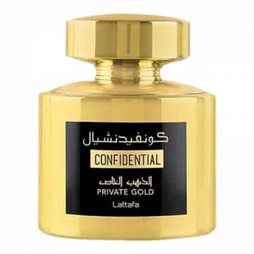 Parfum arabesc Confidential Private Gold, apa de parfum 100 ml, femei - inspirat din Kirke by Tiziana Terenzi