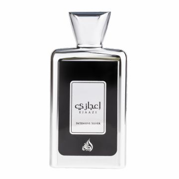 Parfum arabesc Ejaazi Intensive Silver, apa de parfum 100 ml, unisex - inspirat din La Nuit De L Homme by Yves Saint Laurent de firma original