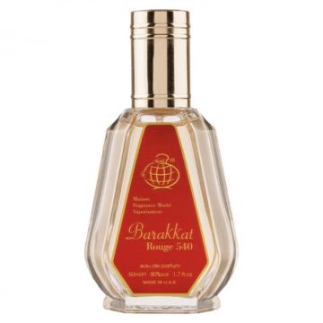 Parfum Barakkat Rouge 540, Fragrance World, apa de parfum 50 ml, unisex - inspirat din Baccarat Rouge 540 by Maison Francis Kurkdjian