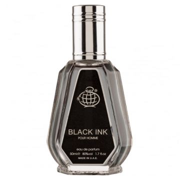 Parfum Black Ink, Fragrance World, apa de parfum 50 ml, barbati - inspirat din Encre Noire by Lalique