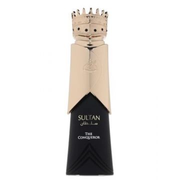 Parfum Sultan The Conqueror, Fragrance World, apa de parfum 80 ml, unisex - inspirat din Black Incense Malaki by Chopard