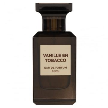 Parfum Vanille En Tobacco, Fragrance World, apa de parfum 80 ml, unisex - inspirat din Tobacco Vanille by Tom Ford