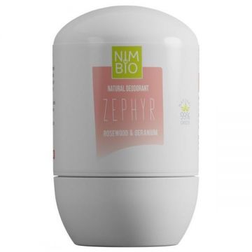 Deodorant Natural pentru Femei - Nimbio Deo Zephyr Rosewood & Geranium, 50 ml