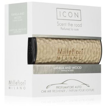 Millefiori Icon Vanilla & Wood parfum pentru masina IV. ieftin