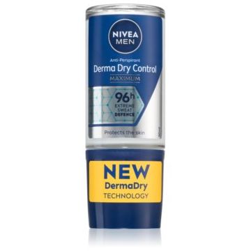 Nivea Men Derma Dry Control deodorant roll-on antiperspirant pentru barbati