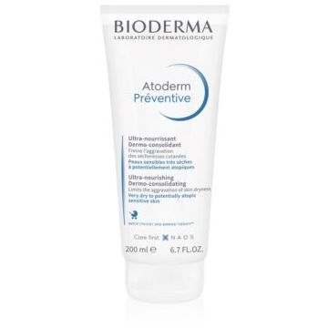 Bioderma Atoderm Préventive crema de corp nutritiva pentru hidratarea pielii nou nascutilor