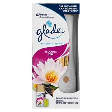 GLADE APARAT ELECTRIC ODORIZANT DE CAMERA ELECTRIC AUTOMATIC SPRAY + REZERVA 269 ML RELAXING ZEN de firma original